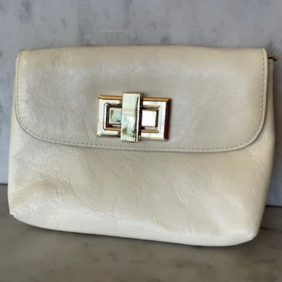 ROWALLAN Crossbody/Clutch Leather Off White - Picture 5 of 15